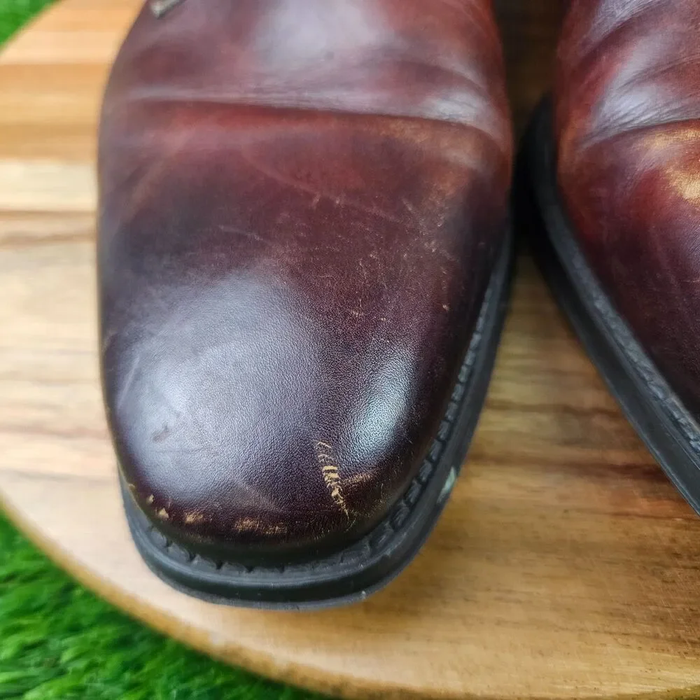 Magnanni Mens Cognac Leather Marco Single Monk Strap Dress Shoes 18398 Size 11.5